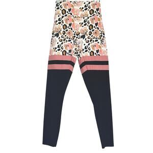 Noireblanc Peaches & Creme Scrunch Leggings Women’s Size M EUC